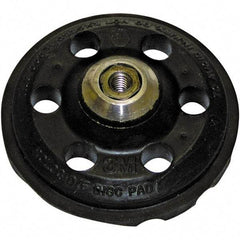 3M - 3" Diam Disc Backing Pad - 1/4" Shank Diam, Hard Density, 12,000 RPM, Roloc TS Compatible - USA Tool & Supply