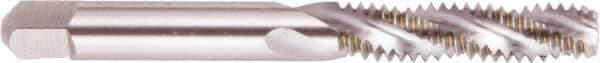 Regal Cutting Tools - 5/8-18 UNF 4 Flute 3B Bottoming Spiral Flute Tap - High Speed Steel, Bright Finish, 3-13/16" OAL, Right Hand Flute, Right Hand Thread, H3 - USA Tool & Supply