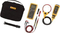 Fluke - 5 Piece, FC Wireless AC Current Clamp Kit - 1,000 Volt Max, LCD Display - USA Tool & Supply