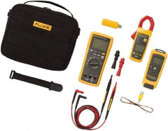 Fluke - 7 Piece, FC Series Wireless Multimeter Kit - 1,000 Volt Max, LCD Display - USA Tool & Supply