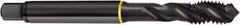 Guhring - 5/8-11 UNC 2B/3B Modified Bottoming Spiral Flute Tap - Cobalt, Oxide Finish, 3.811" OAL, Right Hand Flute, Right Hand Thread, H5, Series 4407 - USA Tool & Supply