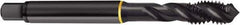 Guhring - 5/8-18 UNF 2B/3B Modified Bottoming Spiral Flute Tap - Cobalt, Oxide Finish, 3.811" OAL, Right Hand Flute, Right Hand Thread, H5, Series 4409 - USA Tool & Supply