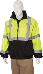 OccuNomix - Size 4XL Cold Weather & High Visibility Jacket - High Visbility Yellow, Polyester, Zipper Closure - USA Tool & Supply