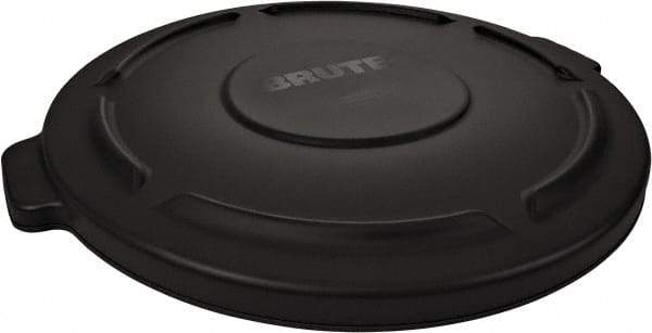 Rubbermaid - Round Lid for Use with 55 Gal Round Trash Cans - Black, For Brute Trash Cans - USA Tool & Supply