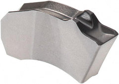 Walter - SX3E300N02 CE4 WSM43S Grade, 0.1181" Cutting Width, Carbide Cutoff Insert - Neutral Lead Angle, 0.0079" Cnr Rad, TiAlN/Al2O3/Al Coated, Single End - USA Tool & Supply
