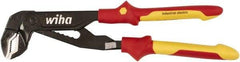 Wiha - 10" OAL, 2" Max Capacity, Water Pump Tongue & Groove Pliers - Straight Straight, Soft Grip Handles - USA Tool & Supply