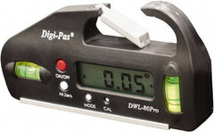 Digi-Pas - 90° Max Measurement Electronic Inclinometer - Pocket Sized, Digital - USA Tool & Supply