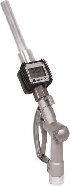 PRO-LUBE - Nozzle Repair Part - Contains Manual Fuel Nozzle fitted with Digital Turbine Fuel Meter, For Use with Gasoline & Diesel Fuel - USA Tool & Supply