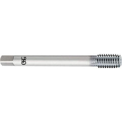 OSG - M12x1.25 Metric 6H D10 Thread Limit Bottoming Thread Forming Tap - High Speed Steel, V Finish, 100mm OAL, 1-21/32" Thread Length, Series 16150 - USA Tool & Supply