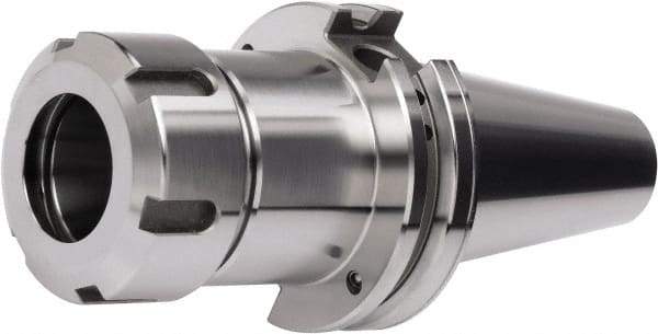 Accupro - 0.5mm to 10mm Capacity, 6" Projection, CAT40 Dual Contact Taper, ER16 Collet Chuck - 220.64mm OAL - Exact Industrial Supply