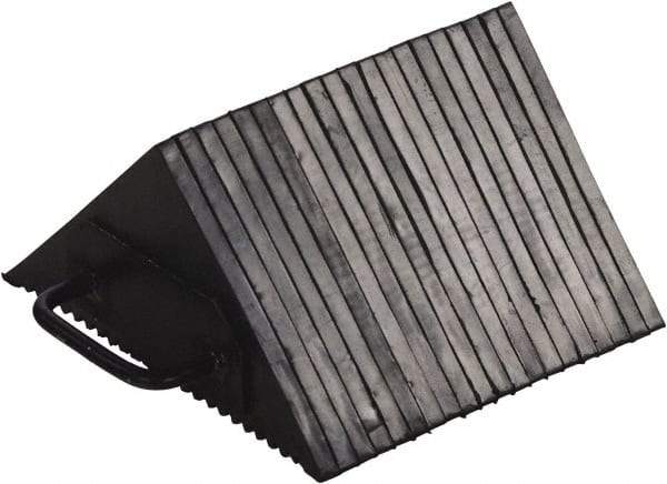 Vestil - 10" Wide x 5-1/2" High x 10" Deep, Rubber Wheel Chock - USA Tool & Supply