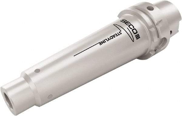 Seco - Combimaster 37mm HSK100A Taper Shank Milling Tip Insert Holder & Shank - 256mm Projection, 2.315" Neck Diam, M16 Neck Thread, 30mm Nose Diam, 335mm OAL, Steel Tool Holder - USA Tool & Supply