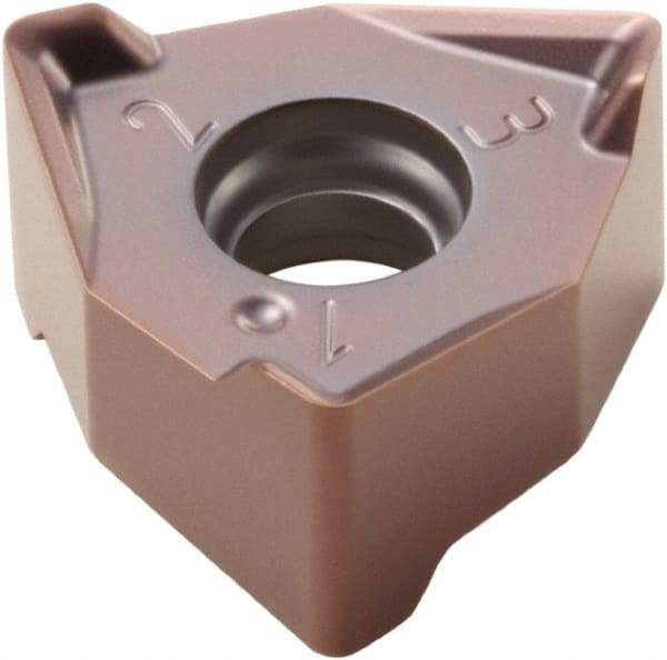 Seco - XNEX080604 M13 Grade T350M Carbide Milling Insert - TiCN/Al2O3 Finish, 0.254" Thick, 0.491" Inscribed Circle, 0.016" Corner Radius - USA Tool & Supply