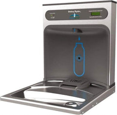 Halsey Taylor - 8 GPH Cooling Capacity Retro Fit Water Cooler & Fountain - Retro-Fit Bottle Filling Station, 20 to 105 psi, 0.20 hp, Stainless Steel - USA Tool & Supply