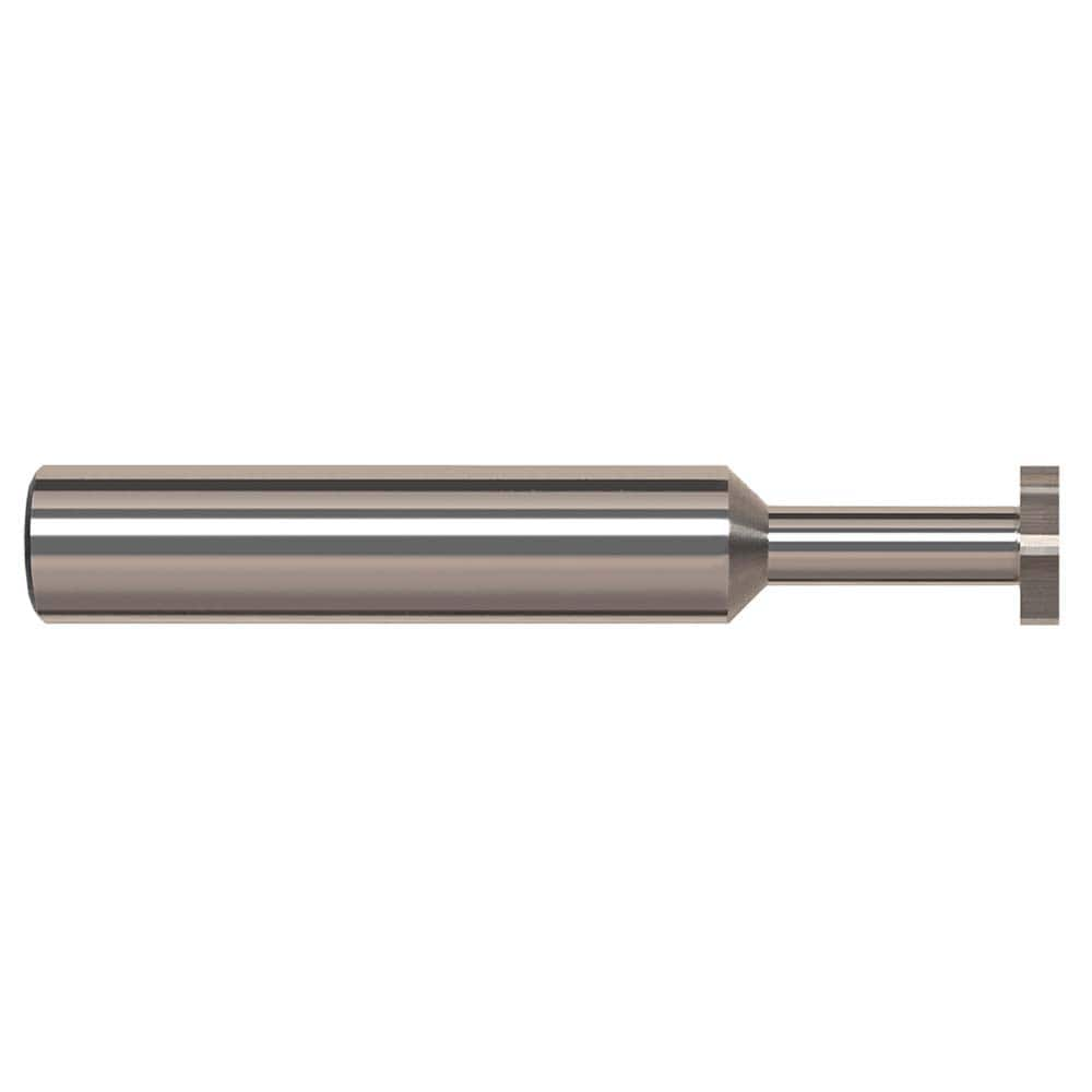 Harvey Tool - 1/4" Cut Diam, 5/64" Cut Width, 1/4" Shank, Straight-Tooth Woodruff Keyseat Cutter - Exact Industrial Supply