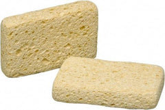 Ability One - 4-3/8" Long x 1.38" Wide x 1" Thick Scouring Sponge - Non-Abrasive, Tan - USA Tool & Supply