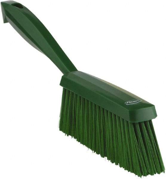 Vikan - 14" OAL, Polyester Staple Set Bench Brush - 2" Bristle Length, 6-3/8" Long Head, Green - USA Tool & Supply