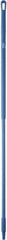 Vikan - 59 x 1-1/4" Fiberglass Squeegee Handle - European Threaded Connection, Blue - USA Tool & Supply