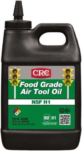 CRC - Bottle, ISO 32, Air Tool Oil - 29.6 Viscosity (cSt) at 40°C - USA Tool & Supply