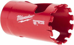 Milwaukee Tool - 1-1/8" Diam, 1-1/2" Cutting Depth, Hole Saw - Diamond Grit Saw, Continuous Edge - USA Tool & Supply