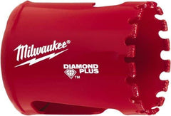 Milwaukee Tool - 1-1/2" Diam, 1-1/2" Cutting Depth, Hole Saw - Diamond Grit Saw, Continuous Edge - USA Tool & Supply