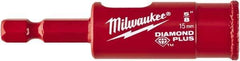 Milwaukee Tool - 5/8" Diam, 1-1/2" Cutting Depth, Hole Saw - Diamond Grit Saw, Continuous Edge - USA Tool & Supply