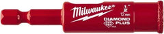 Milwaukee Tool - 1/2" Diam, 1-1/2" Cutting Depth, Hole Saw - Diamond Grit Saw, Continuous Edge - USA Tool & Supply