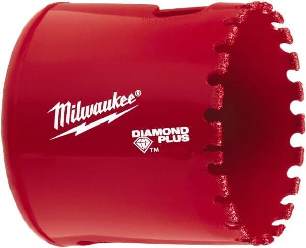 Milwaukee Tool - 2" Diam, 1-1/2" Cutting Depth, Hole Saw - Diamond Grit Saw, Continuous Edge - USA Tool & Supply