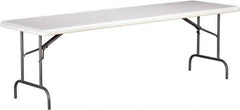 Ability One - 30" Long x 96" Wide x 29" High, Rectangular Folding Table - Platinum - USA Tool & Supply