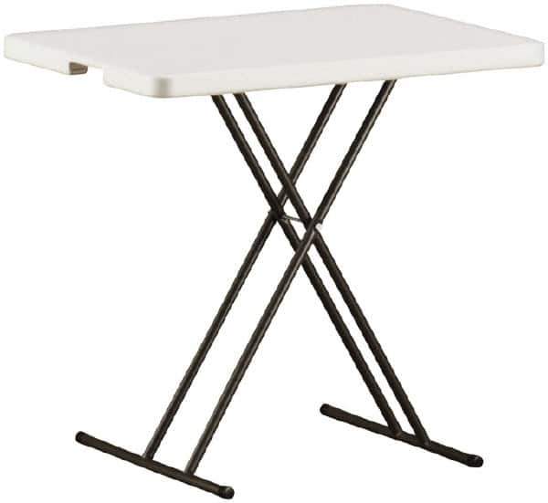 Ability One - 30" Long x 20" Wide x 25" High, Rectangular Folding Table - Platinum - USA Tool & Supply