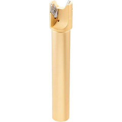 Iscar - 2.37, 2.42, 2.51" Cut Diam, 3/4" Arbor Hole, 2.5mm Max Depth of Cut, 42° Indexable Chamfer & Angle Face Mill - 4 Inserts, OE.. 060405\xB6OEMW 060405-AETN\xB6REMT 1505-LM-76 Insert, Right Hand Cut, 4 Flutes, Through Coolant, Series Heliocto - USA Tool & Supply