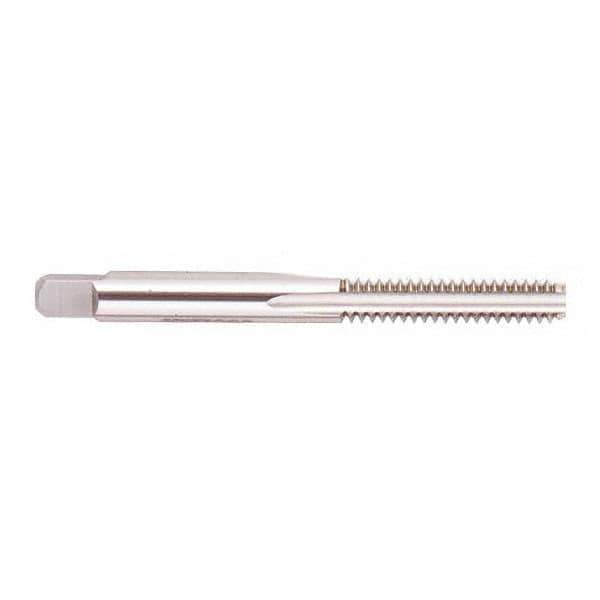 Regal Cutting Tools - #10-40 UNS 4 Flute Bright Finish High Speed Steel Straight Flute Standard Hand Tap - Bottoming, Right Hand Thread, 2-3/8" OAL, 7/8" Thread Length, H2 Limit, Oversize - Exact Industrial Supply