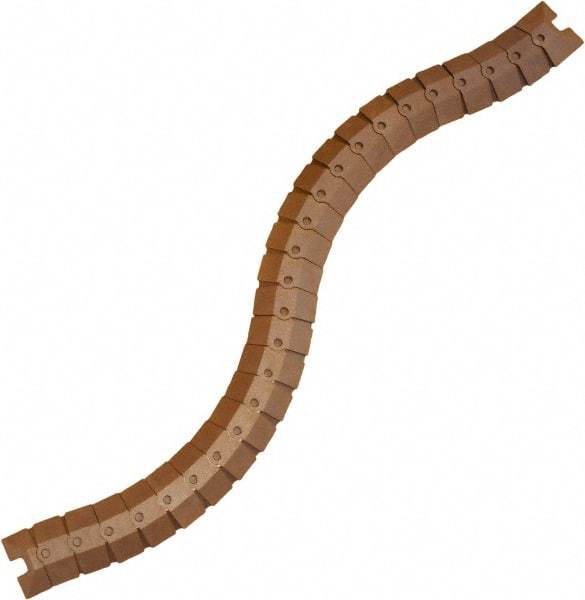 UltraTech - 1 Channel, 3 Ft Long, 3/8" Max Compatible Cable Diam, Brown ABS On Floor Cable Cover - 3" Overall Width x 3/4" Overall Height, 3/4" Channel Width x 3/8" Channel Height - USA Tool & Supply