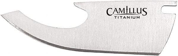 Clauss - 2 Piece Titanium Bonded Stainless Steel Folding Knife Blade - 2-1/2" OAL - USA Tool & Supply