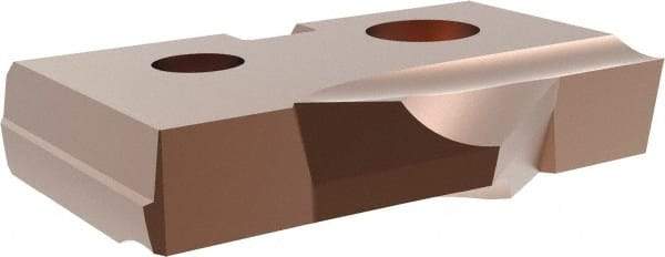 Allied Machine and Engineering - 18mm Diam x 5/32" Thick, Seat Code 1, 90° Included Angle Spade Drill Insert - AM200 Coated, Cobalt, Grade Super Cobalt, Series T-A - USA Tool & Supply