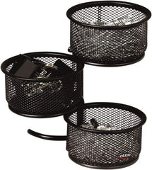 Rolodex - Black Desk Top Organizer - Mesh Metal - USA Tool & Supply