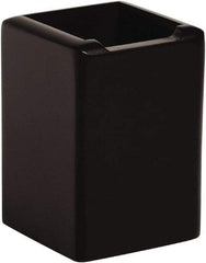Rolodex - Black Pencil Holder - Wood, MDF, Laminate - USA Tool & Supply