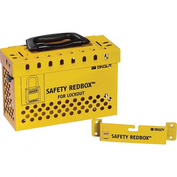 Brady - Group Lockout Boxes Portable or Wall Mount: Portable & Wall Mount Maximum Number of Padlocks: 12 - USA Tool & Supply