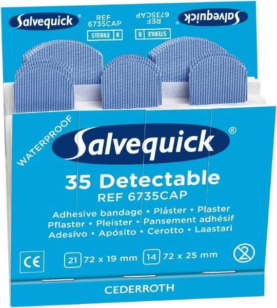 Medique - 2-9/16, 2-13/16" Long x 1-1/2, 3/4" Wide, General Purpose Self-Adhesive Bandage - Woven Fabric Bandage - USA Tool & Supply