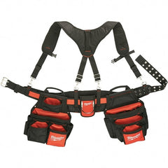 Milwaukee Tool - Tool Aprons & Tool Belts Tool Type: Tool Rig Minimum Waist Size: 30 - USA Tool & Supply