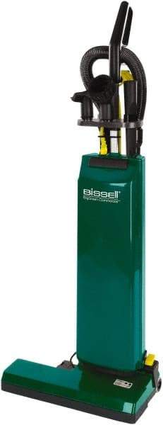 Bissell - Dual Motor Upright Vacuum Cleaner - 14" Cleaning Width, 9.6" Amps, D-Grip, Green - USA Tool & Supply