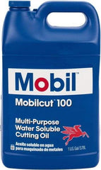 Mobil - Mobilcut, 1 Gal Bottle Cutting Fluid - Water Soluble - USA Tool & Supply