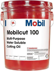 Mobil - Mobilcut, 5 Gal Pail Cutting Fluid - Water Soluble - USA Tool & Supply
