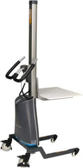 Presto Lifts - 185 Lb Capacity, 56" Lift Height, Battery Operated Lift - 5" Lowered Height, 9" Load Center, 15-3/4" Fork Length, 18-1/8" Overall Width - USA Tool & Supply