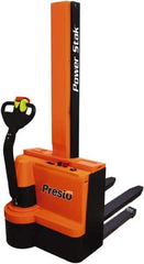 Presto Lifts - 2,200 Lb Capacity, 62" Lift Height, Battery Operated Power Stocker Lift - USA Tool & Supply