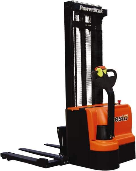 Presto Lifts - 2,200 Lb Capacity, 150" Lift Height, Battery Operated Power Stocker Lift - USA Tool & Supply