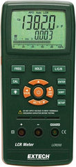 Extech - LCR200, Digital Passive Component LCR Multimeter - 200 mOhm, Measures Capacitance, Resistance - USA Tool & Supply