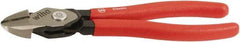 Wiha - 8" OAL, 0.138" Capacity, Cutting Pliers - Soft Grip Handle - USA Tool & Supply