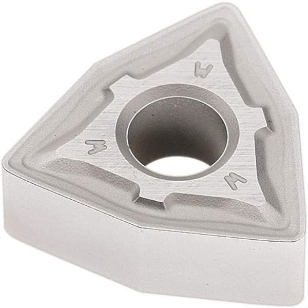 Seco - WNMG433 W-M3 Grade TP1501 Carbide Turning Insert - Al2O3 Finish, 80° Trigon, 1/2" Inscr Circle, 3/16" Thick, 3/64" Corner Radius - USA Tool & Supply