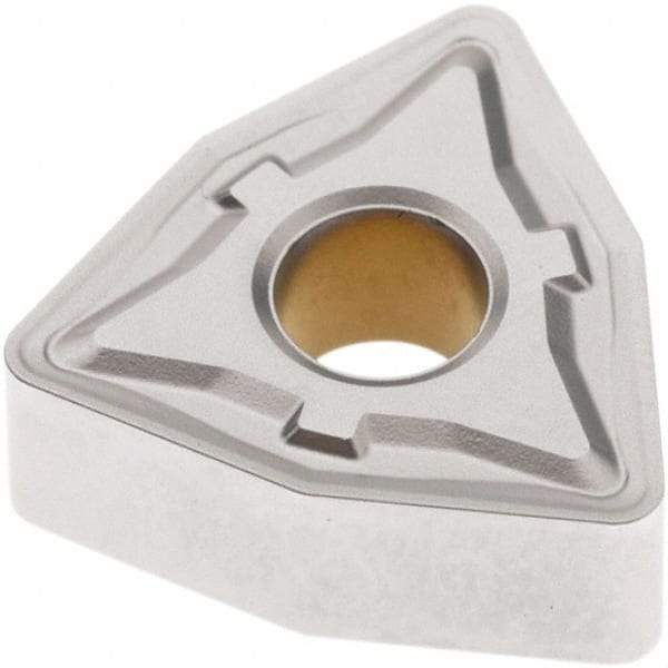 Seco - WNMG443 M5 Grade TP2501 Carbide Turning Insert - Al2O3 Finish, 80° Trigon, 1/2" Inscr Circle, 1/4" Thick, 3/64" Corner Radius - USA Tool & Supply